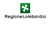 logo regione Lombardia con rosa camuna su sfondo verde