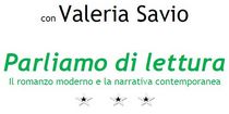 Stralcio della locandina con la scritta Parliamo di lettura con Valeria Savio