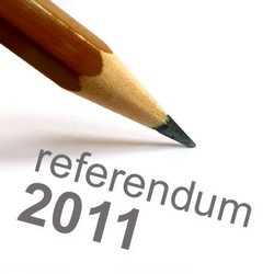 disegno di una matita e sotto la scritta referendum 2011