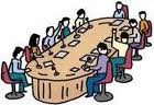 immagine stilizzate di persone intorno ad un tavolo nel corso di una riunione
