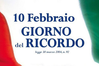 immagine con scritta "Giorno del Ricordo" con bandiera tricolore