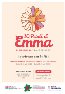 Immagine di una margherita con la scritta 10 Petali di Emma