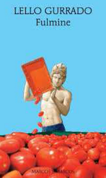 copertina del libro con figura maschile che rovescia pomodori in un cassone