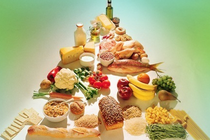 immagine di piramide alimentare