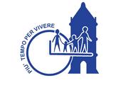 Logo del progetto: Torre rappresentativa del Comune di Giussano, una famiglia stilizzata e un orologio con la scritta "Più tempo per vivere"