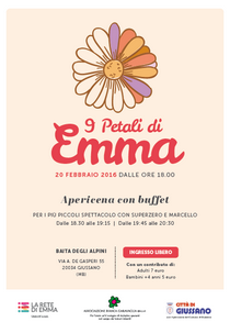 Immagine di una margherita con la scritta 9 Petali di Emma