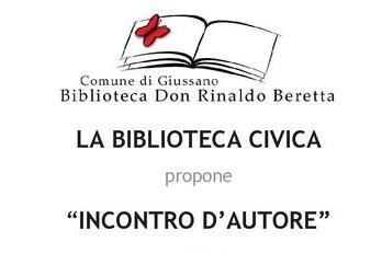 scritta LA BIBLIOTECA CIVICA propone INCONTRO D'AUTORE