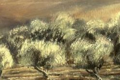 dipinto raffigurante alberi