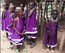 Immagine di bambini Masai