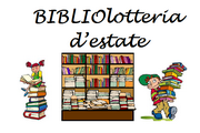 immagine con scaffale pieno di libri colorati e bambini con libri 