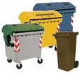 disegno di varie tipologie di raccoglitori per rifiuti