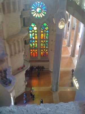 interno della Sagrada Familia 