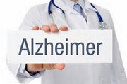 immagine di un medico che tiene in mano la scritta Alzheimer
